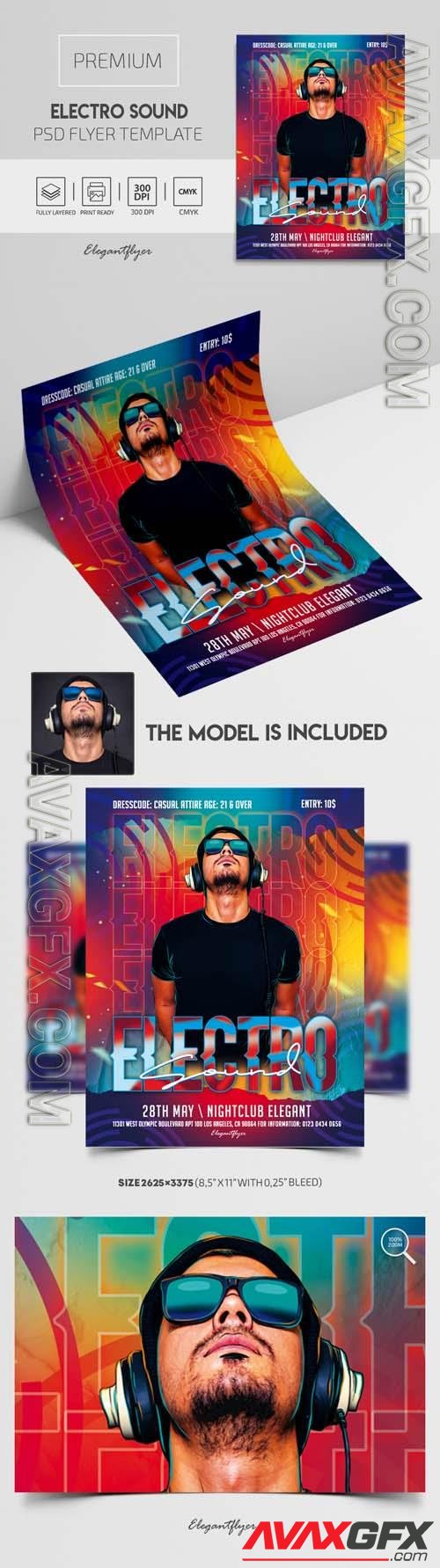 Electro Sound Premium PSD Flyer Template