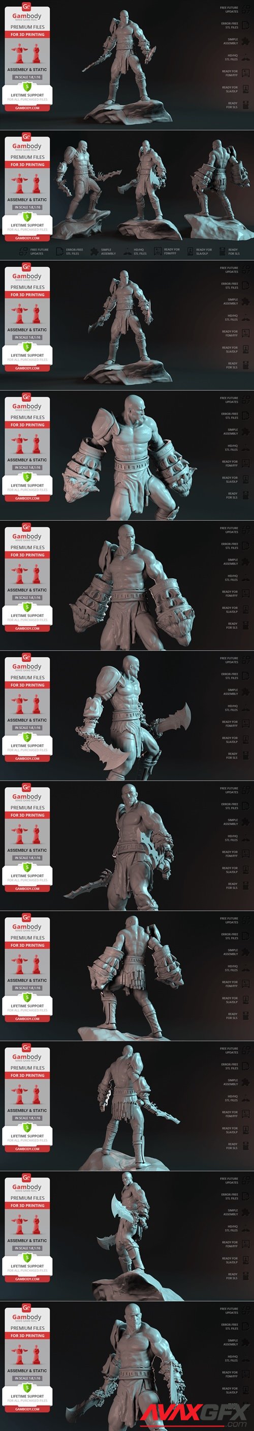 God of War Kratos – 3D Printable STL