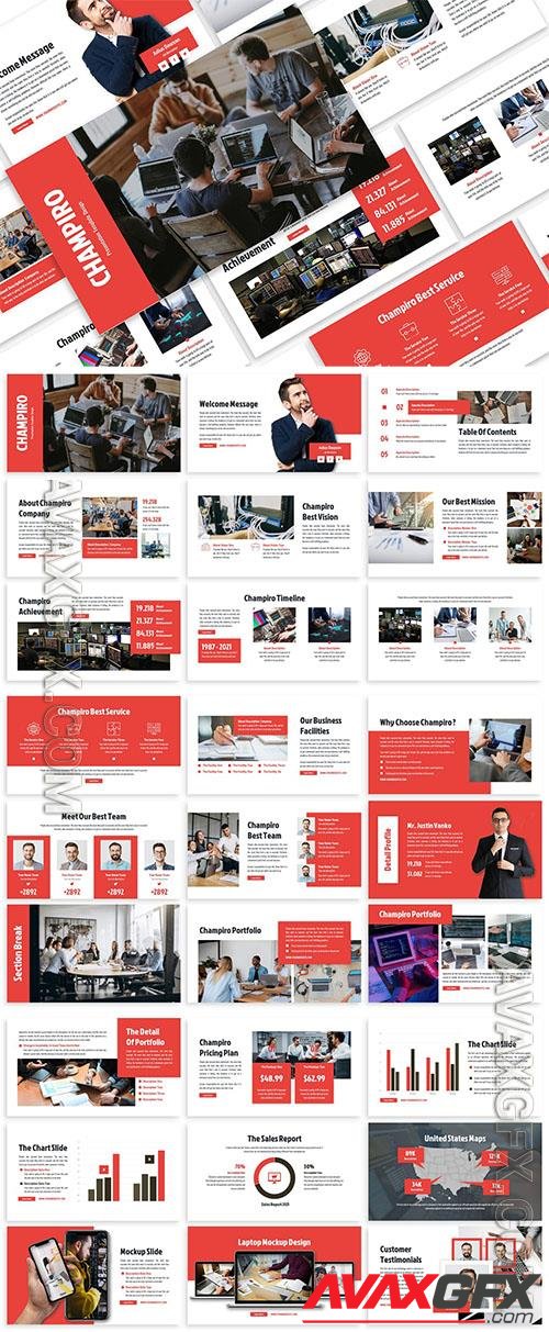 Champiro - Business Template Prensentation K7ATZW5