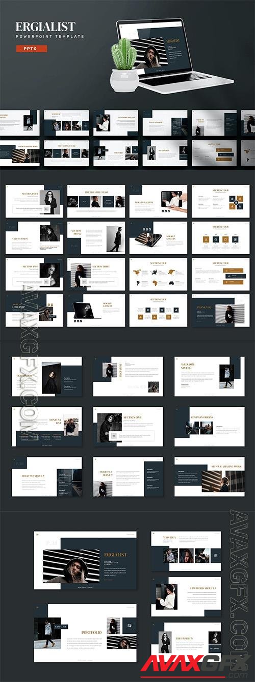 Ergialist - Powerpoint, Keynote and Google Slides Template