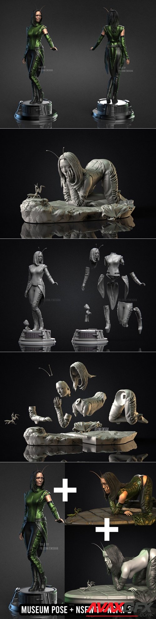 Mantis – 3D Printable STL