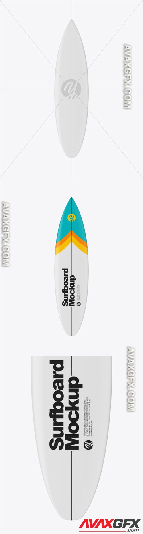 Surfboard Mockup - Front View 52137