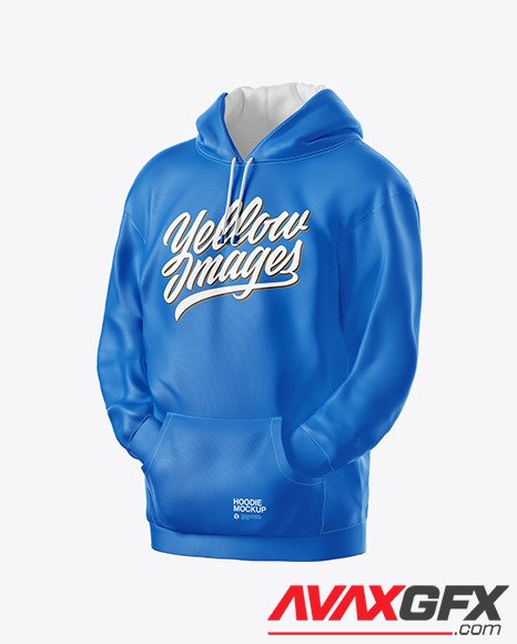 Hoodie Mockup - Half Side View 80710