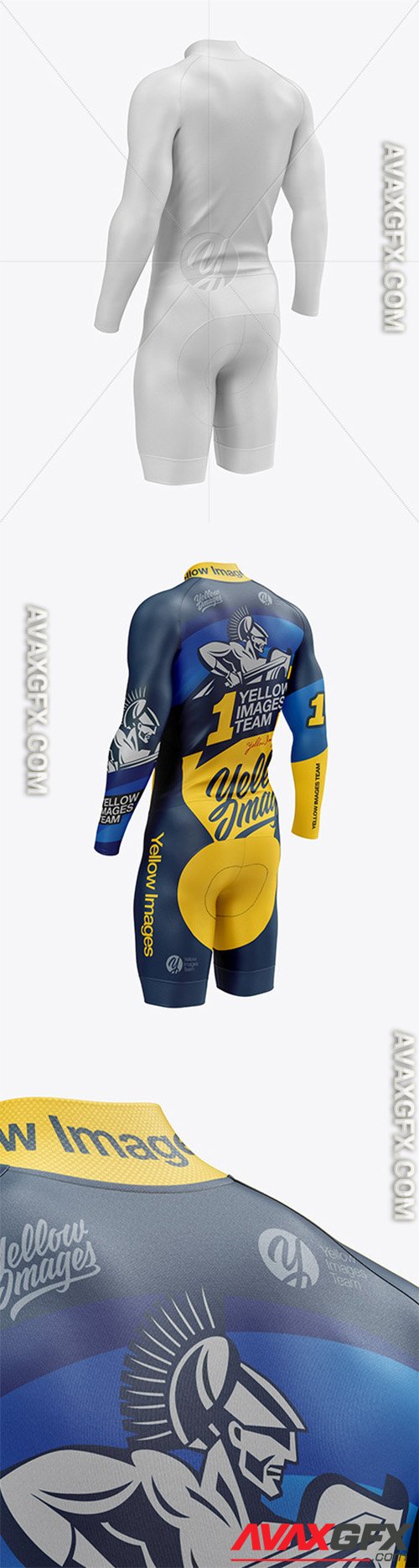 Mens Cycling Kit Mockup 47735