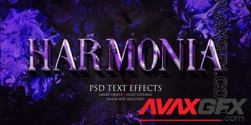 Harmonia text effect Premium Psd