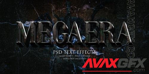 Megaera text effect Premium Psd