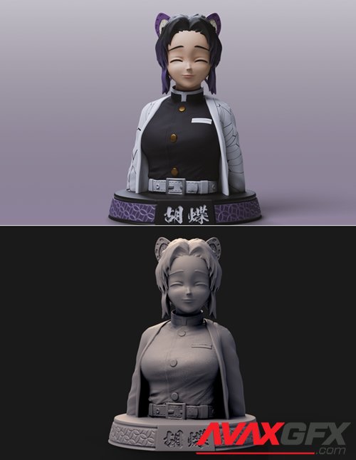 Shinobu Kochou(Kimetsu no Yaiba) – 3D Printable STL