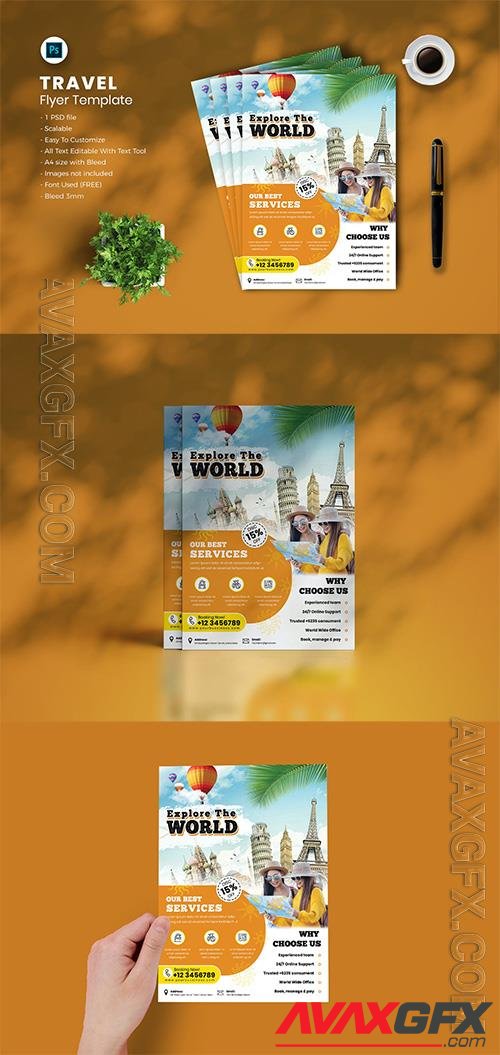 Travel flyer Template vol-08 CGWXYQE