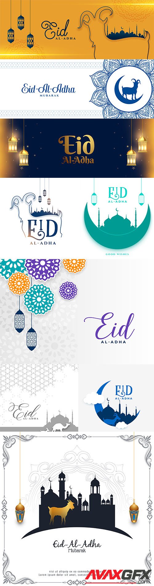 Eid al adha islamic festival banner design