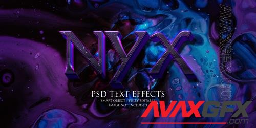 Nyx text effect Premium Psd