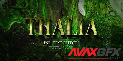 Thalia text effect Premium Psd