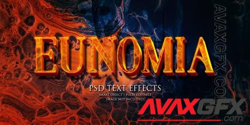 Eunomia text effect Premium Psd