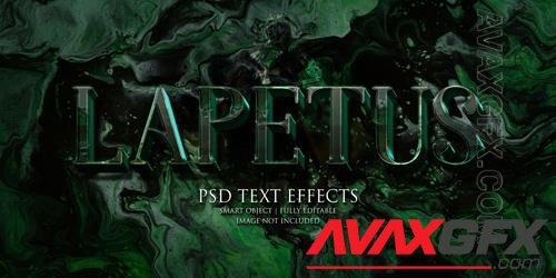 Lapetus text effect Premium Psd