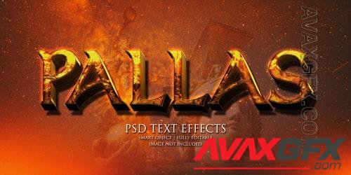 Pallas text effect Premium Psd