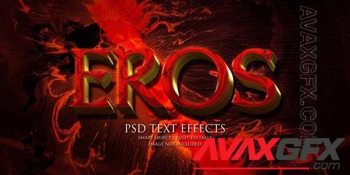 Eros text effect Premium Psd