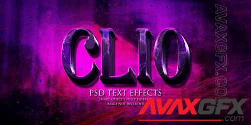 Clio text effect Premium Psd