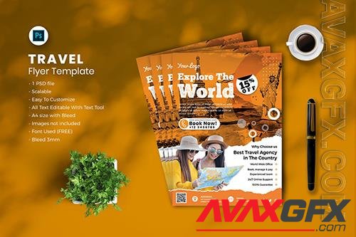 Travel flyer Template vol-06 MFEML8B