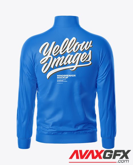 Windbreaker Mockup – Back View 78537