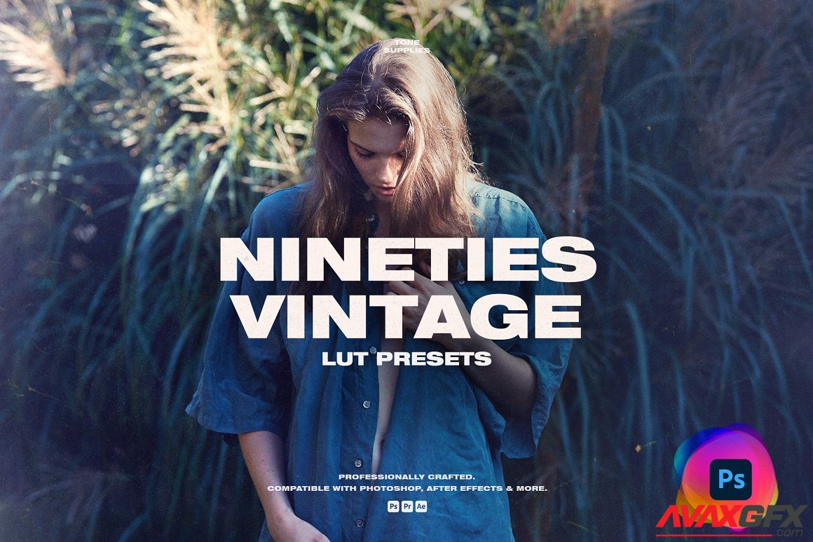 CreativeMarket - 90's Vintage LUT Presets Photoshop 6166123