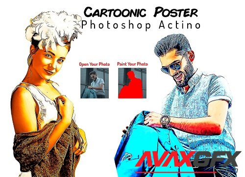 Cartoonic Poster Action - 6410336