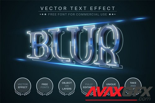 Blur - Editable Text Effect - 6414155