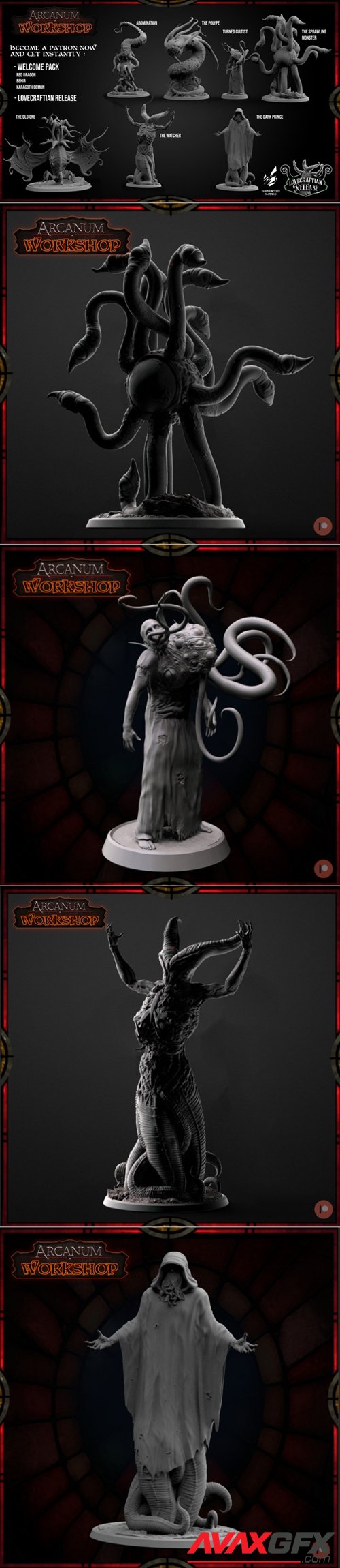 Arcanum Workshop - The Lovecraftian Release – 3D Printable STL