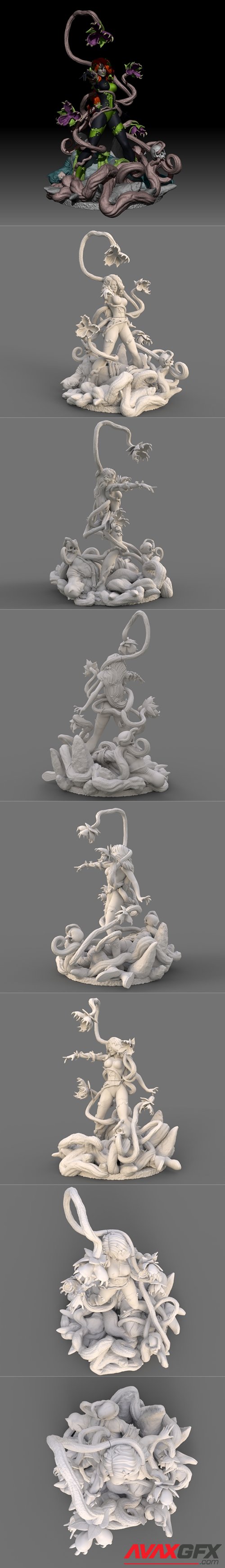 Poison Ivy Statue – 3D Printable STL