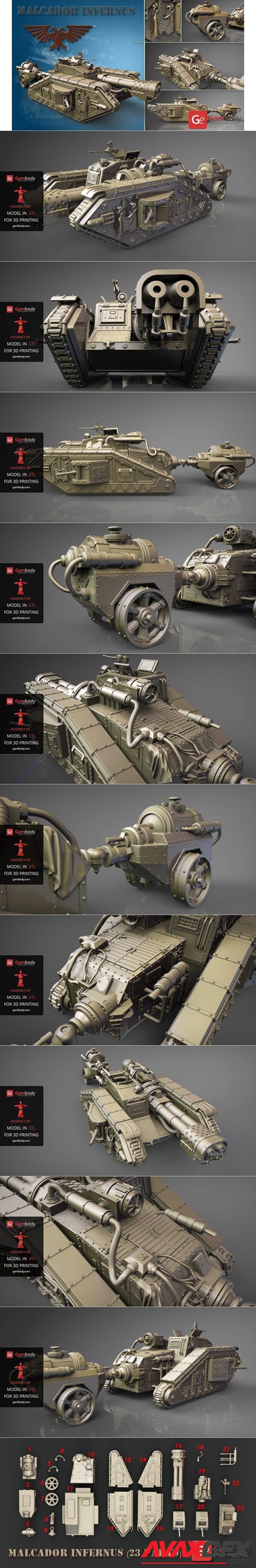 Malcador Infernus Tank – 3D Printable STL