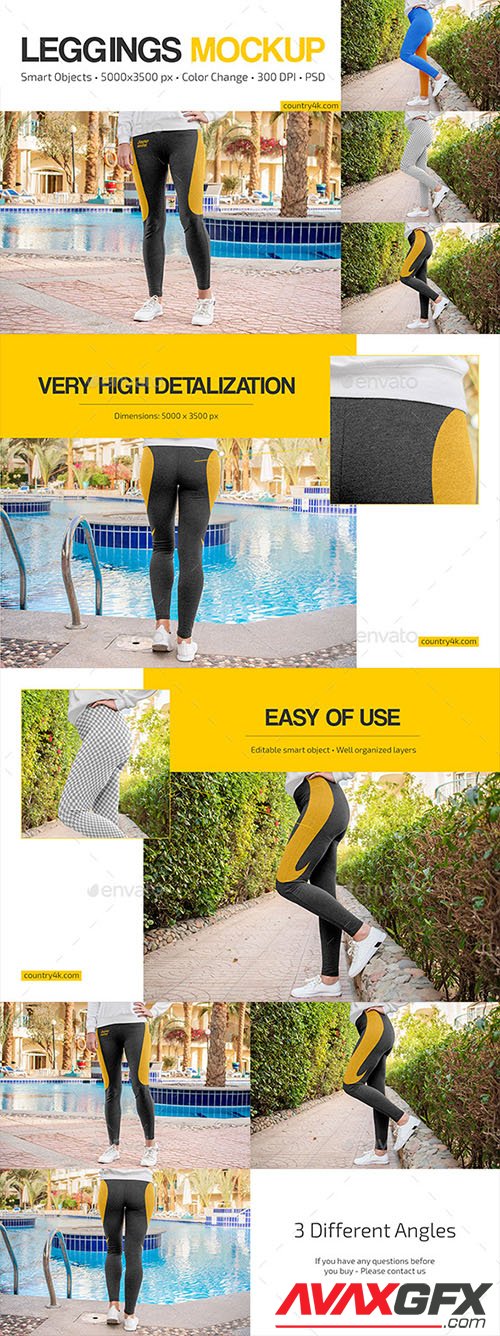 GraphicRiver - Leggings Mockup Set 33053221