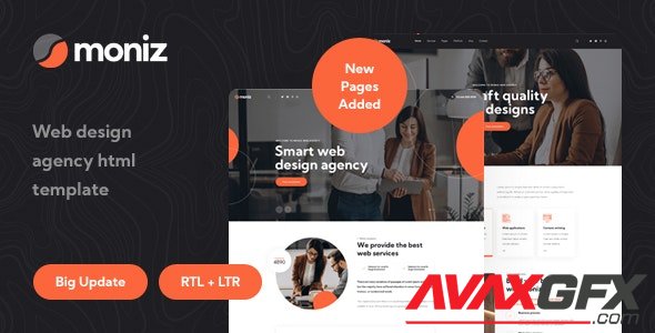 ThemeForest - Moniz v1.2 - Web Design Agency HTML Template - 32398095