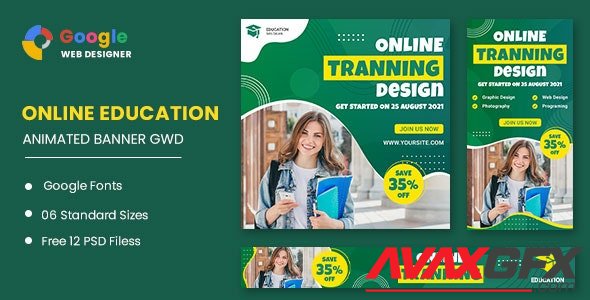 CodeCanyon - Online Course Study HTML5 Banner Ads GWD v1.0 - 33511638