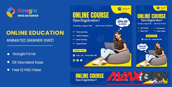 CodeCanyon - Education Online HTML5 Banner Ads GWD v1.0 - 33481578