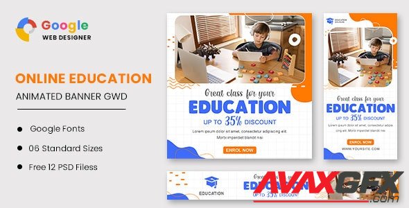 CodeCanyon - Education Animated Banner Google Web Designer v1.0 - 33470568
