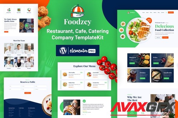 ThemeForest - Foodzey v1.0.2 - Restaurant Elementor Template Kit - 33454052