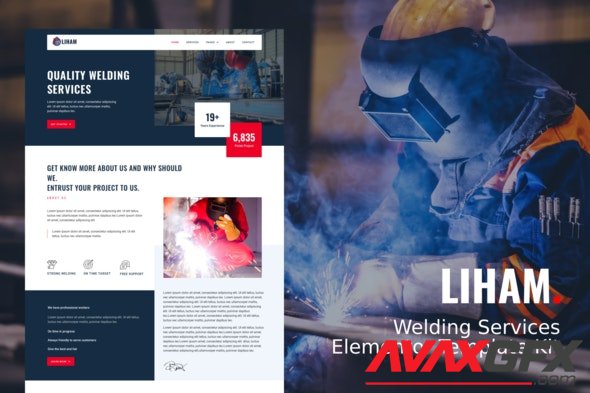 ThemeForest - Liham v1.0.0 - Welding Services Elementor Template kit - 33466875