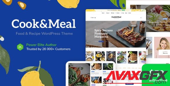 ThemeForest - Cook&Meal v1.0 - Food Blog & Recipe WordPress Theme (Update: 17 August 21) - 33176634