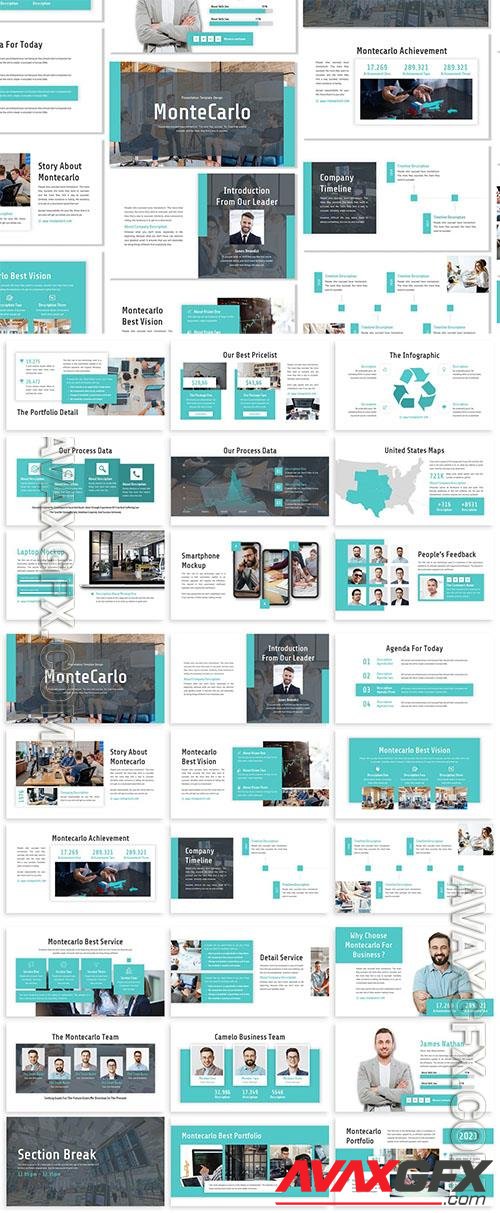 Montecarlo - Business Template Prensentation QU7TTHA