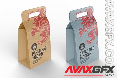 Kraft Paper Bag Mockup 6KBWS5S