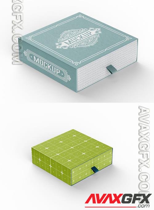 Closed Cardboard Box 3D Mockup MT3E39E