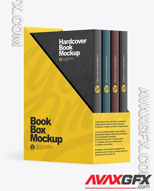 Set of Books in a Box Mockup 82537 TIF