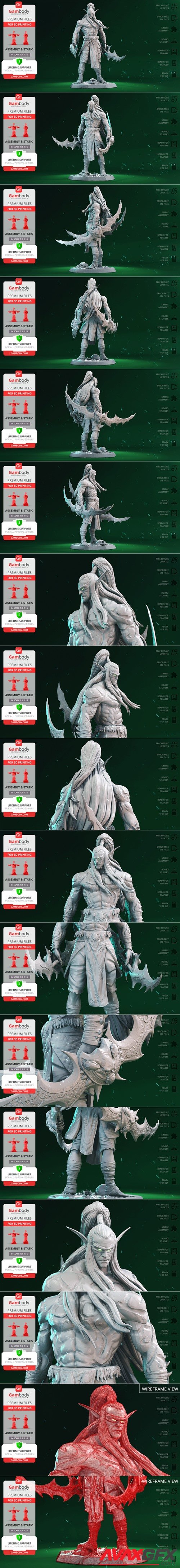 Illidan The Demon Hunter – 3D Printable STL