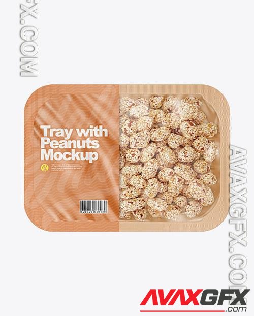 Tray With Sesame Coated Peanuts Mockup 82579 TIF