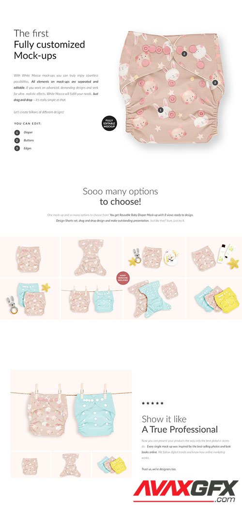 CreativeMarket - Baby Diaper 8xMock-ups 6338915