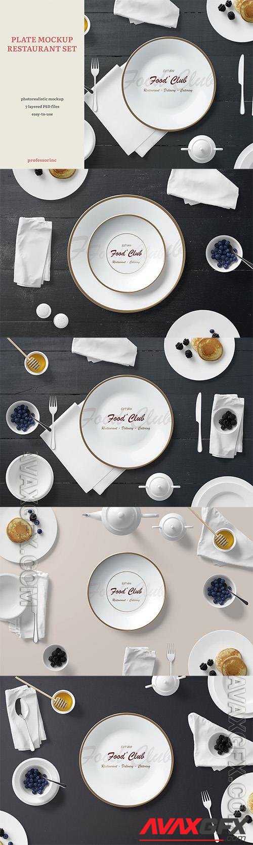 Plate Mockup - Restaurant Set KUEENFA