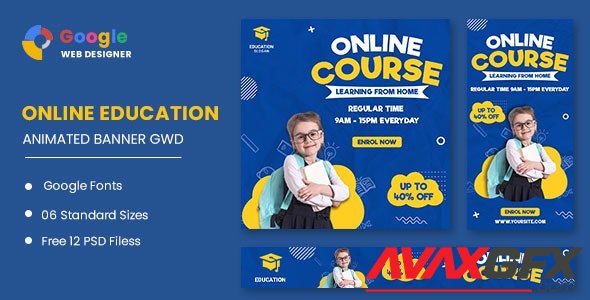 CodeCanyon - Online Course HTML5 Banner Ads GWD v1.0 - 33529767