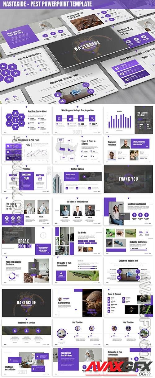 Nastacide - Pest Powerpoint Template A9X497D