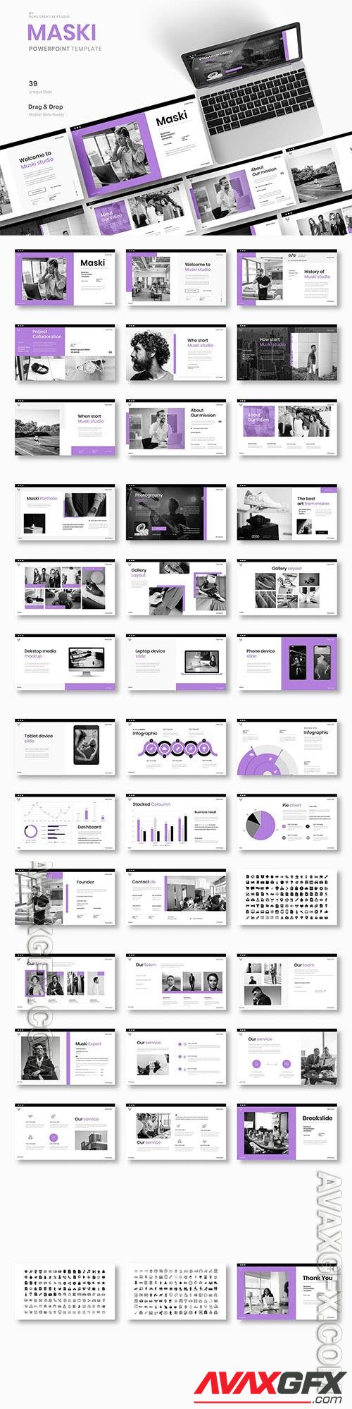 Maski – Business Powerpoint, Keynote and Google Slides Template