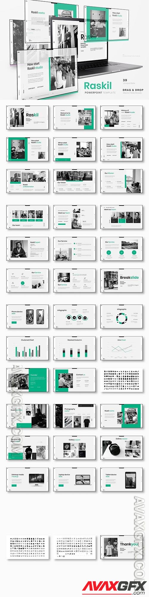 Raskil – Business Powerpoint, Keynote and Google Slides Template