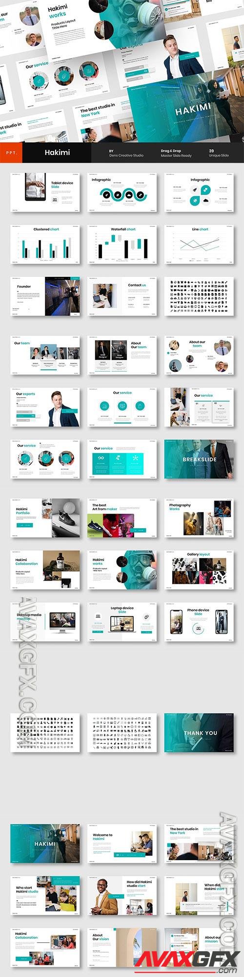 Hakimi – Business Powerpoint, Keynote and Google Slides Template