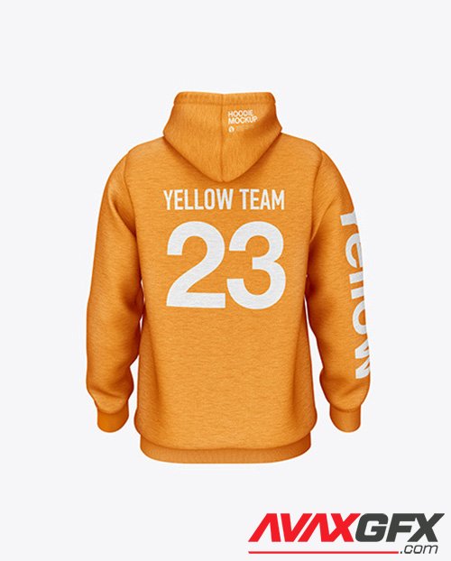 Melange Hoodie Mockup - Back View 47986